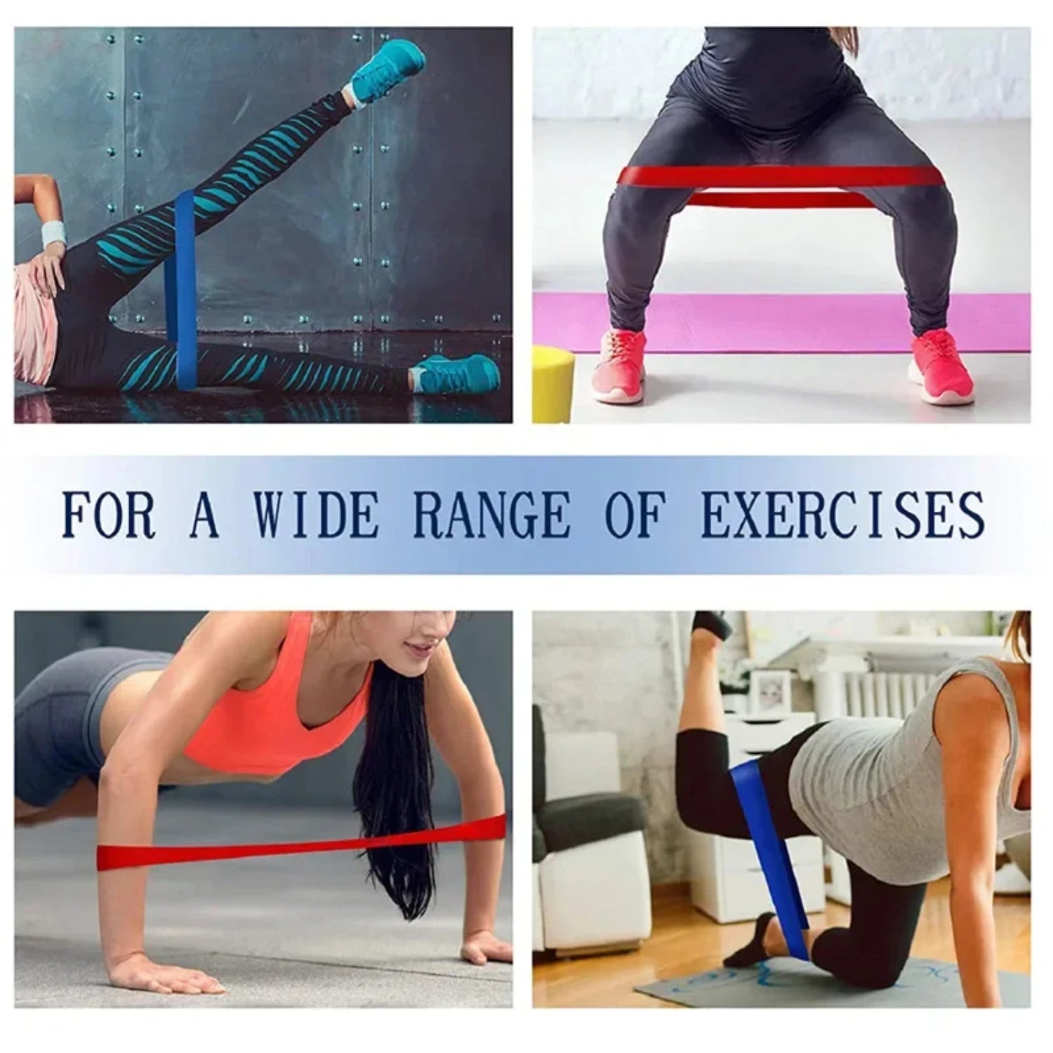 New 1Pcs Yoga Resistance Bands Fitness Rubber Band Elastic Set Circle Expander Bands Gym Fitness Booty Band Workout