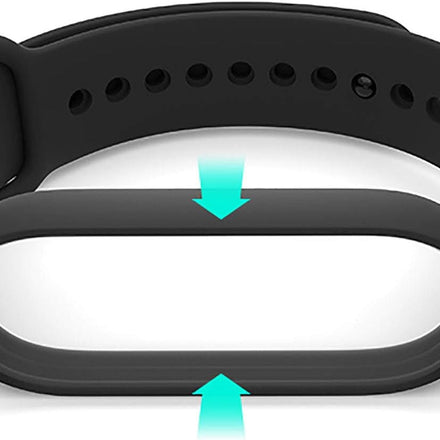 Replacement Bands Compatible with Xiaomi Mi Band 6/Xiaomi Mi Band 5/Amazfit Band 5, Soft Silicone Wristbands, Sport Adjustable Wrist Strap for Women Men