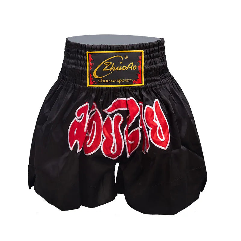 Muay Thai Shorts Breathable Thai Boxing Shorts Women Men Child Martial Arts MMA Thaiboxing Grappling Kickboxing Fighting Clothes