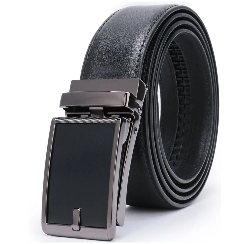 Ratchet Belt - Men’s Dress Automatic Buckle Belt 1 3/8" Comfort Click - Perfect Companion to Men's Oxfords