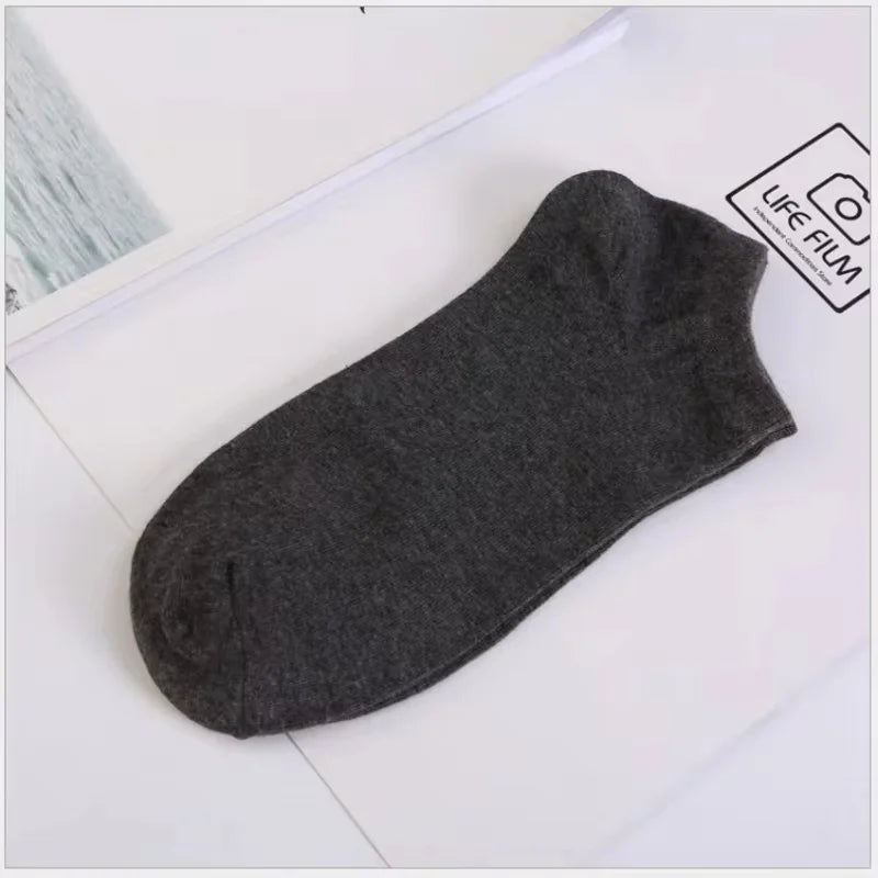 5 Pairs Sports Breathable Low Cut Boat Socks Spring Summer Cotton Striped Sports Korean Preppy Style Men Socks