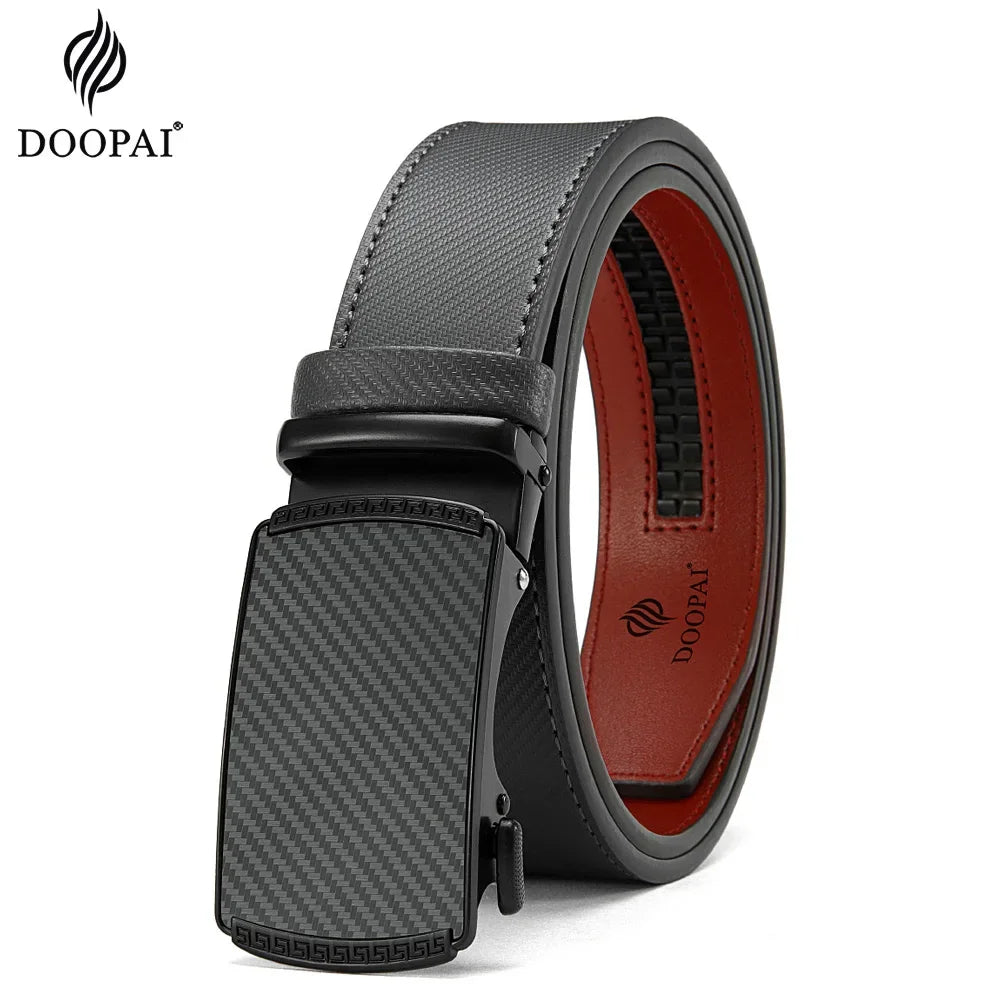 Men Belts Leather Waist Strap Male Automatic Buckle Waistband Mens High Quality Girdle Belts for Women Men Gifts 105 115  125cm