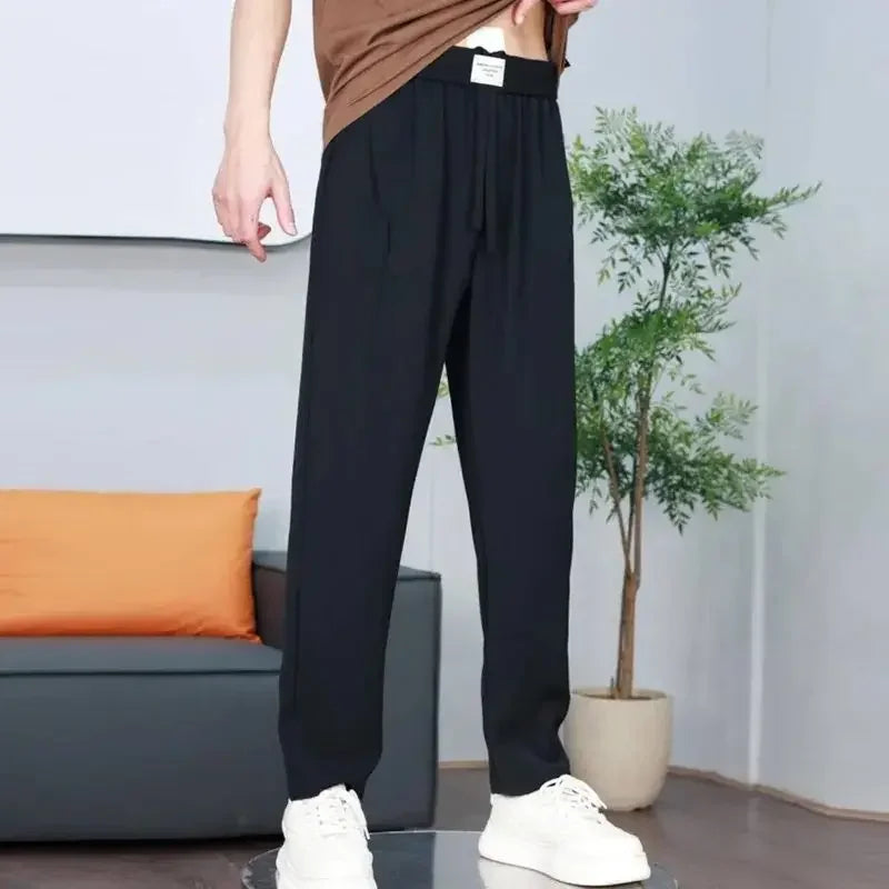 Straight Loose Formal Dress Pants Male Trousers Baggy Summer Men's Casual Tailoring Thin Work Long Luxury Low Price Stylish Y2k