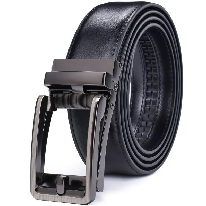 Ratchet Belt - Men’s Dress Automatic Buckle Belt 1 3/8" Comfort Click - Perfect Companion to Men's Oxfords