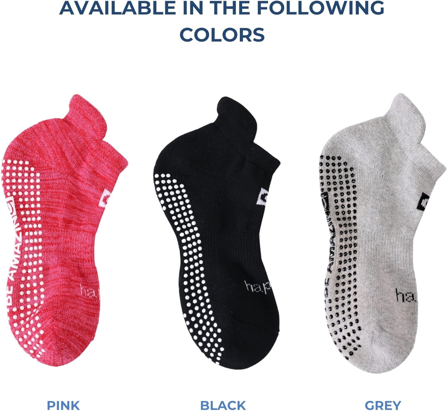 Yoga Socks for Women Non-Slip W/ Grips,